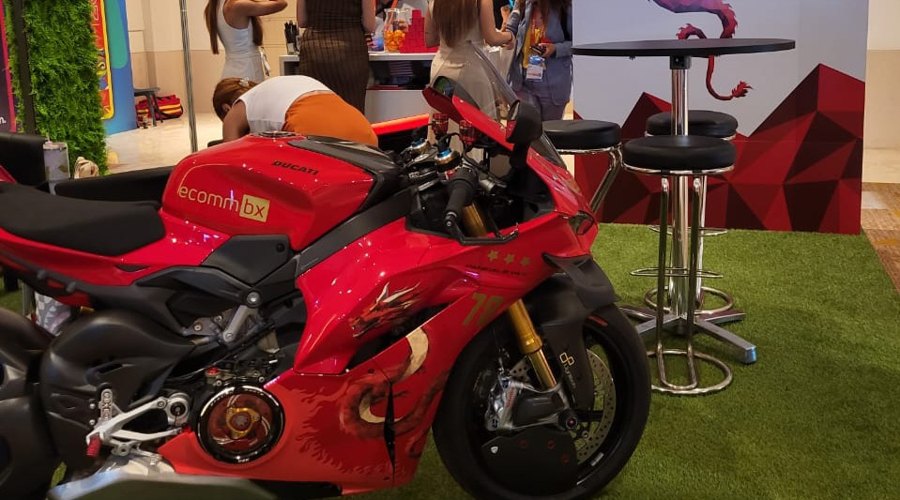 A Ducati motorbike at iFX