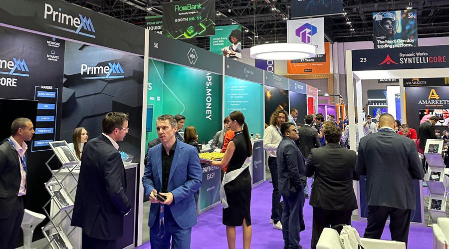 A glimpse of exhibition floor at iFX EXPO Dubai 2024
