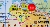 A pin on the map marking Lithuania's capital Vilnius