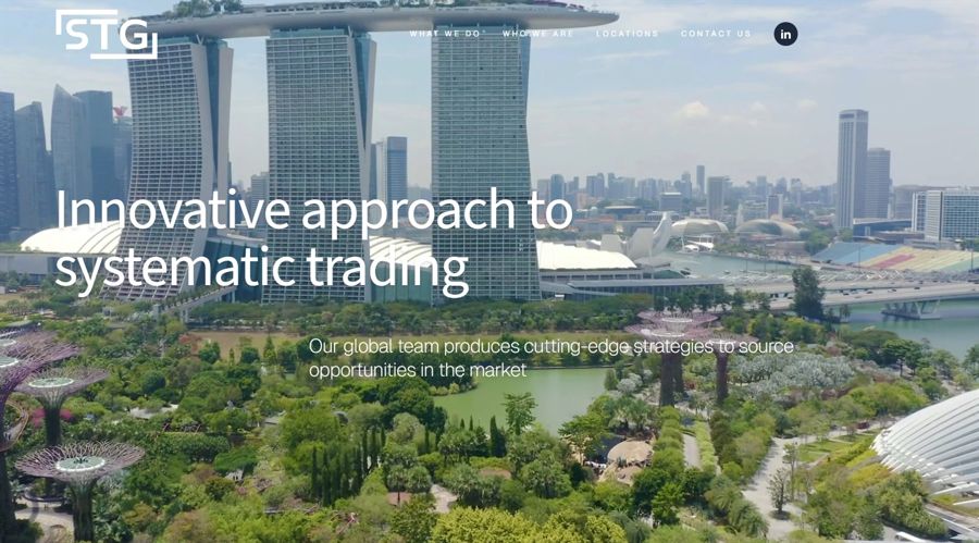 A screenshot from STG’s official website