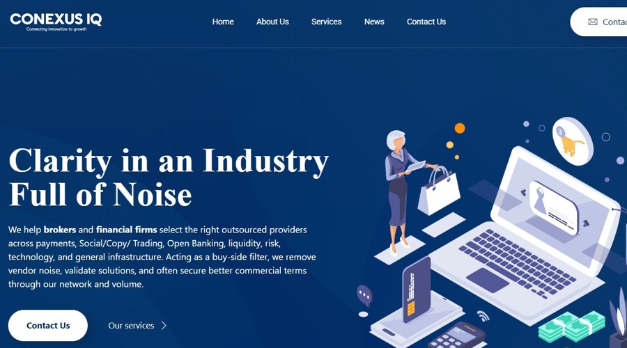 A screenshot of Conexusiqcom