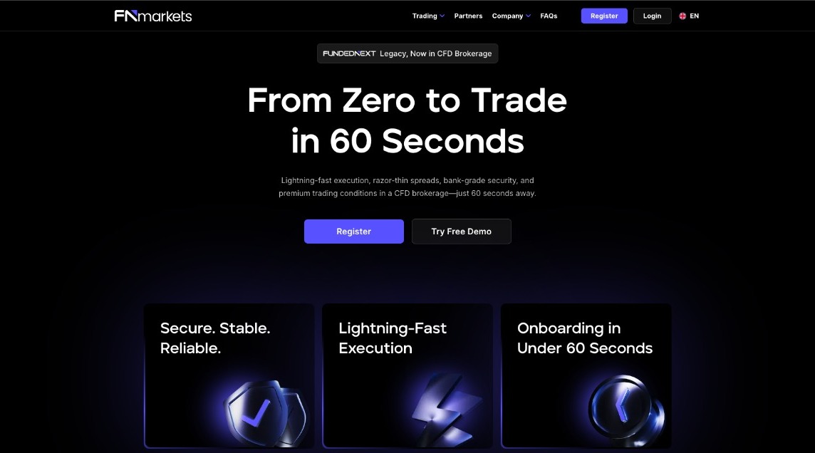 A screenshot of FNmarkets website