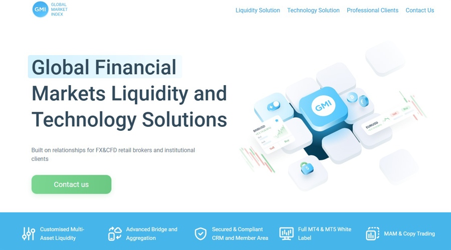 A screenshot of GMI UK website