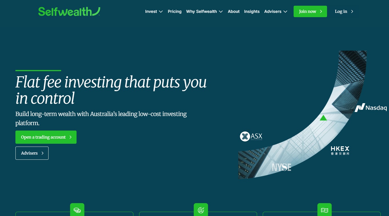 A screenshot of Safewealth website