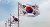 A series of South Korean flag