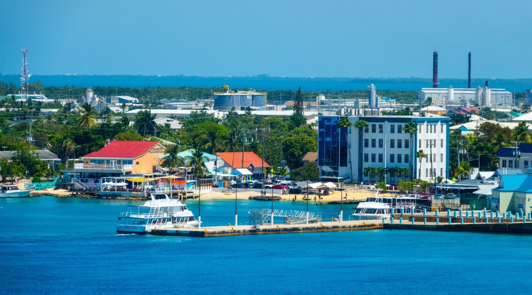 A view of George Town, the capital of the Cayman Islands