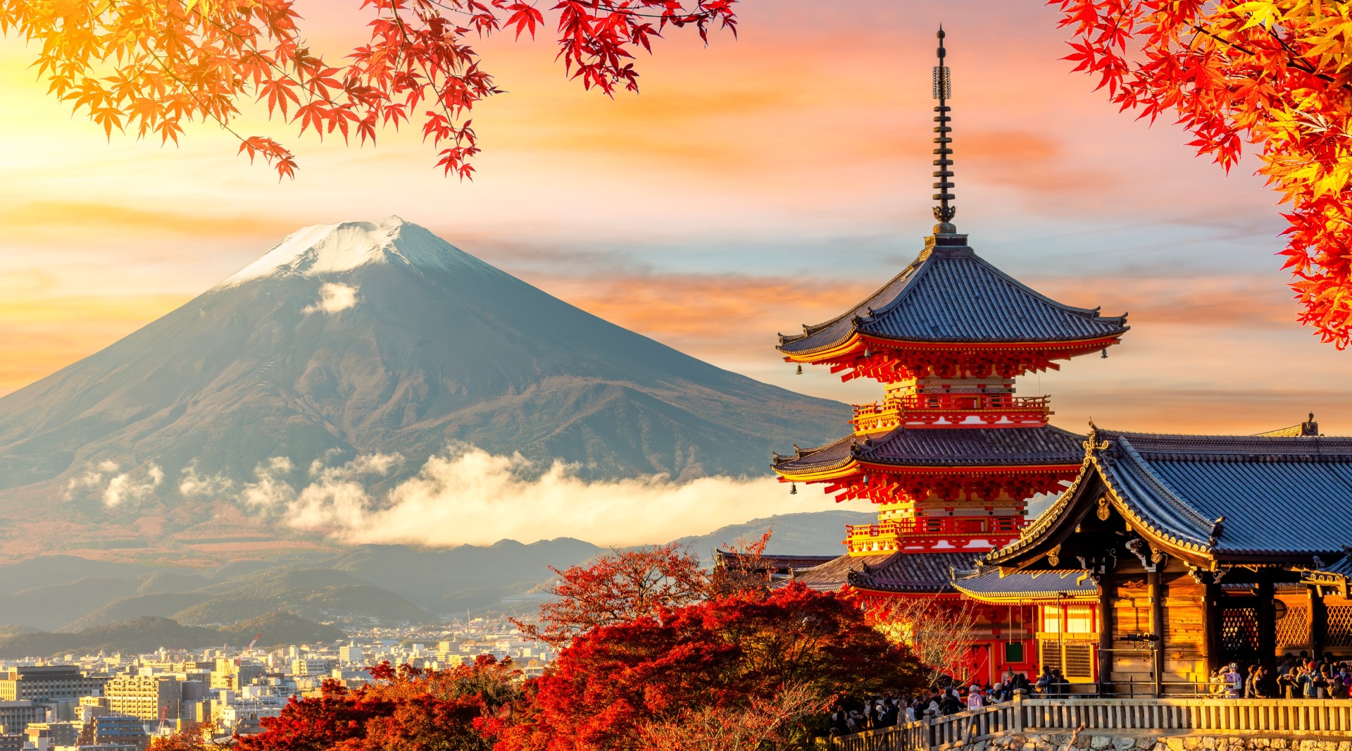 A view of Mount Fuji in Japan