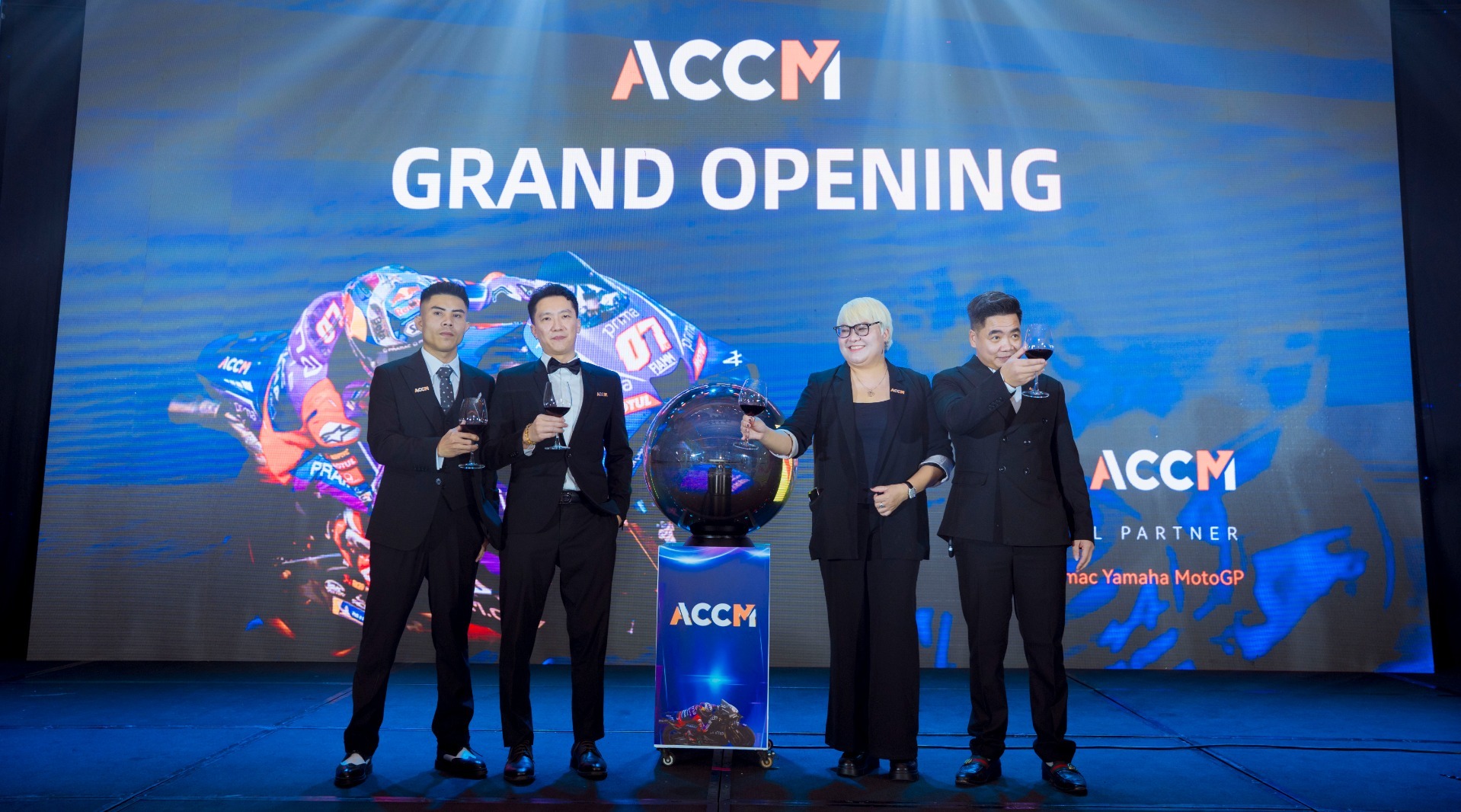 ACCM's CEO with local partners at the Vietnam support hub opening ceremony
