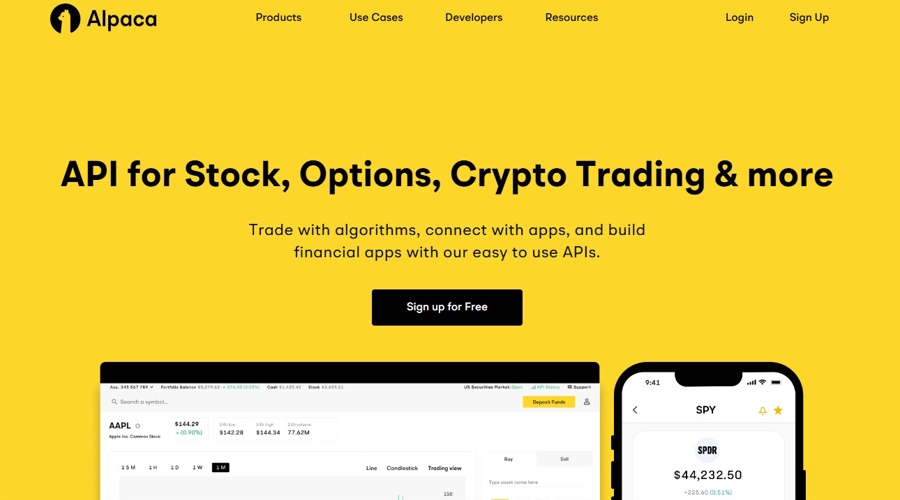 Alpaca's official website