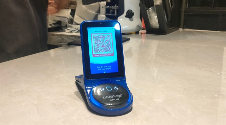 An EPOS360 machine at a coffee shop in Kuala Lumpur, Malaysia