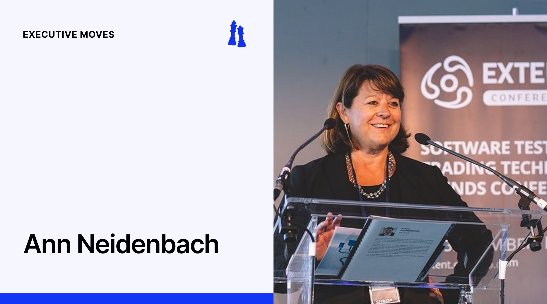 Ann Neidenbach during the Exctent Conference in 2019