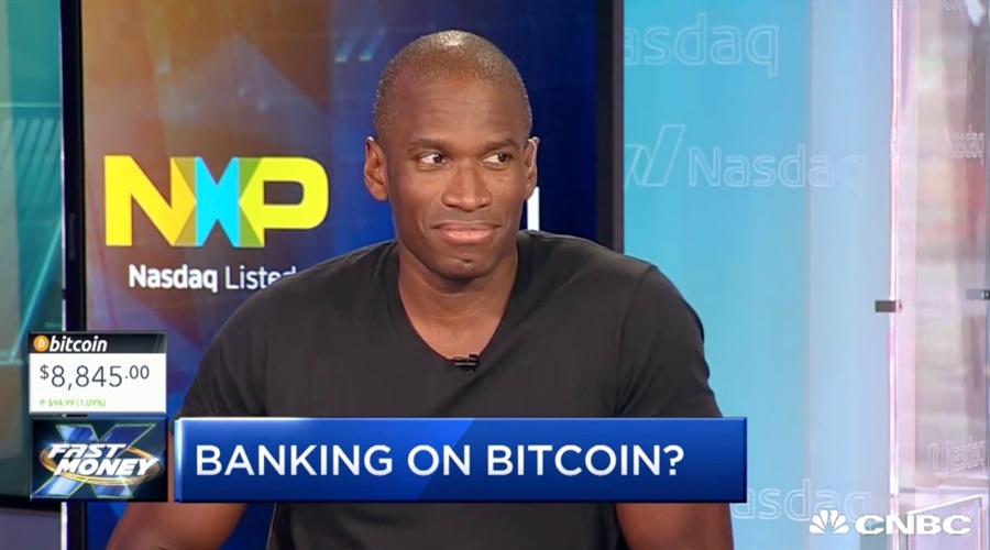 Arthur Hayes, BitMEX founder and former CEO, discussing cryptocurrency at CNBC's Fast Money in 2018