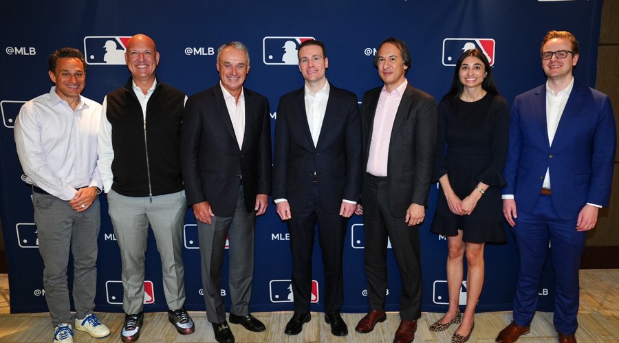 CFTC and MLB officials at the signing of a prediction markets MOU, Source: X