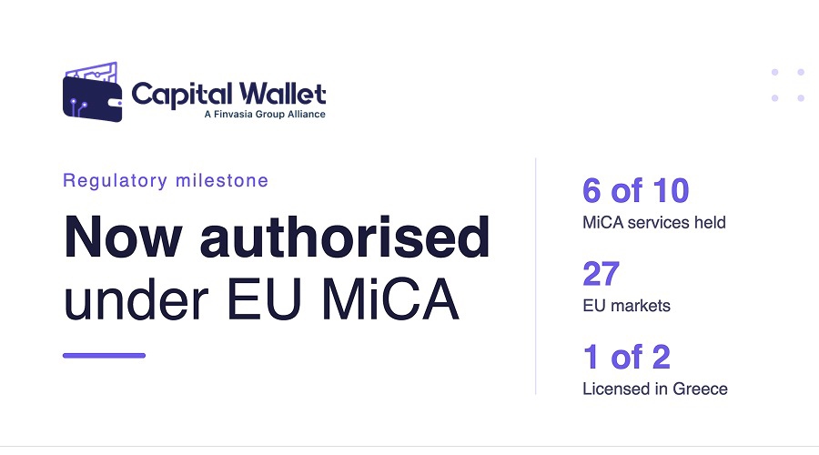Capital Wallet Greece Secures Landmark MiCA CASP Authorisation