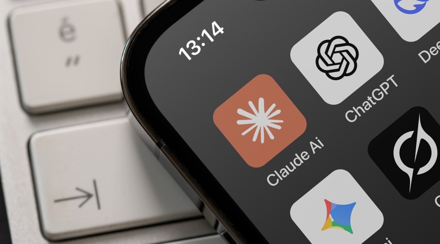 Claude AI app icon displayed among other AI tools (Shutterstock)