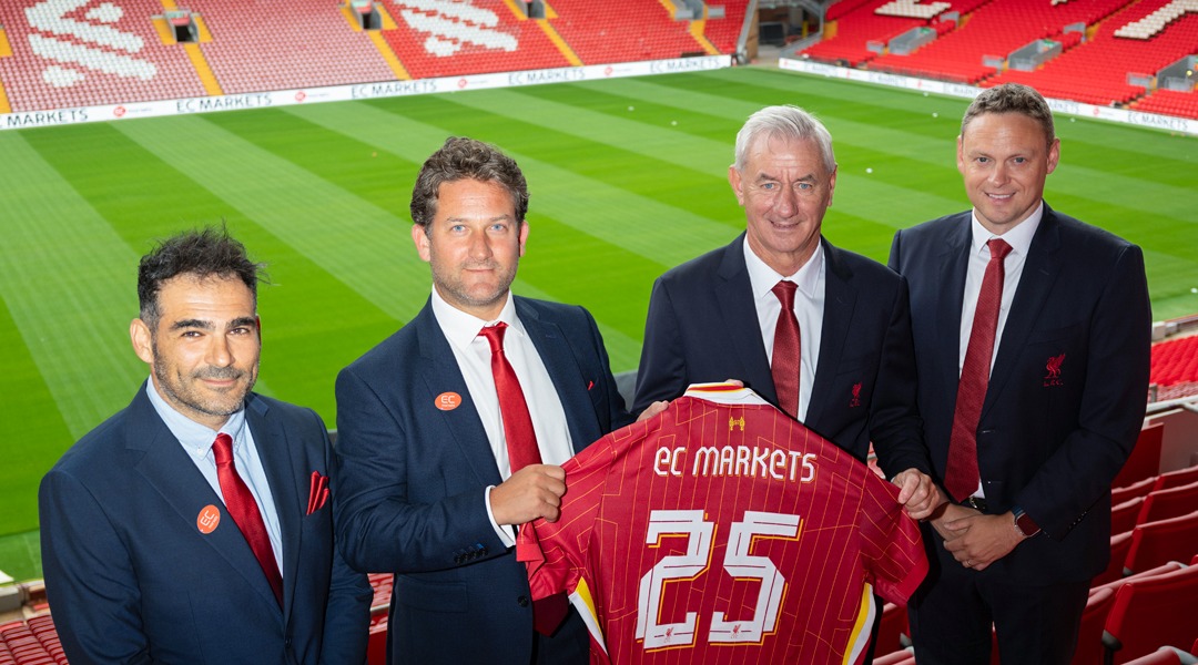 EC Markets and Liverpool executives at Anfield