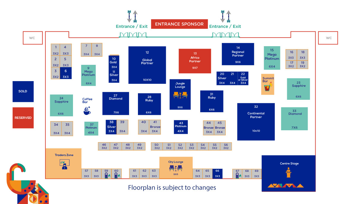 The Finance Magnates Africa Summit 2024 Floor Plan