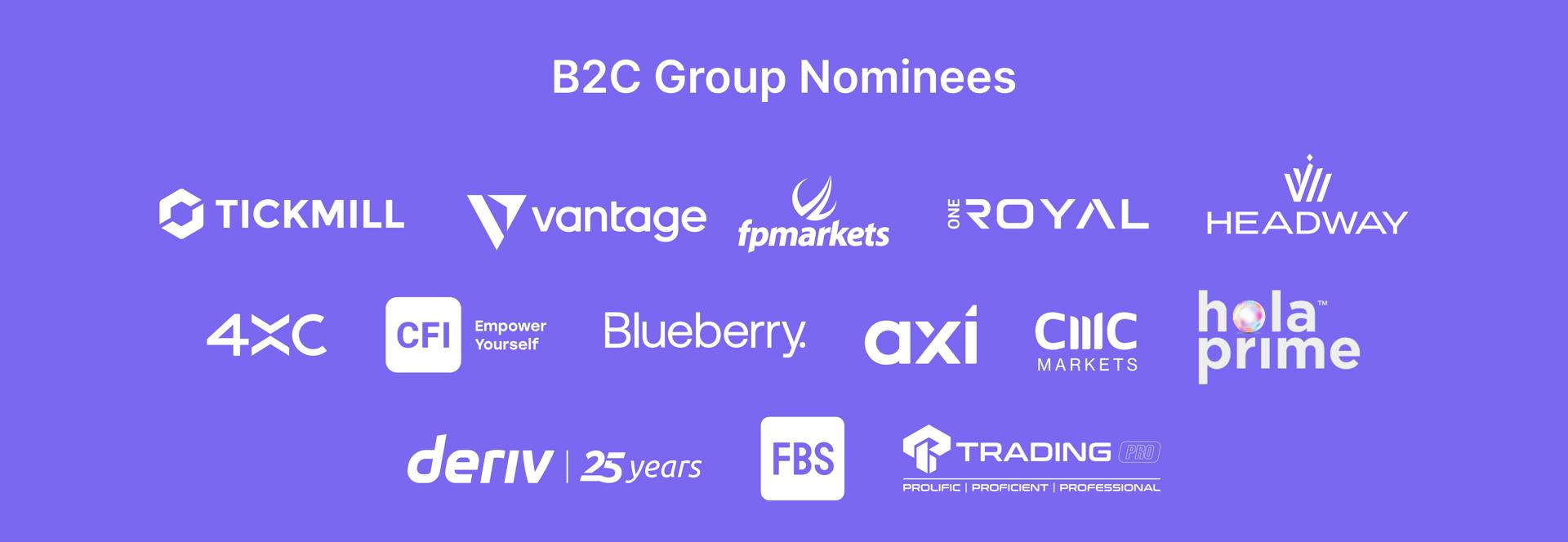 Finance Magnates Awards 2025 - B2C Nominees