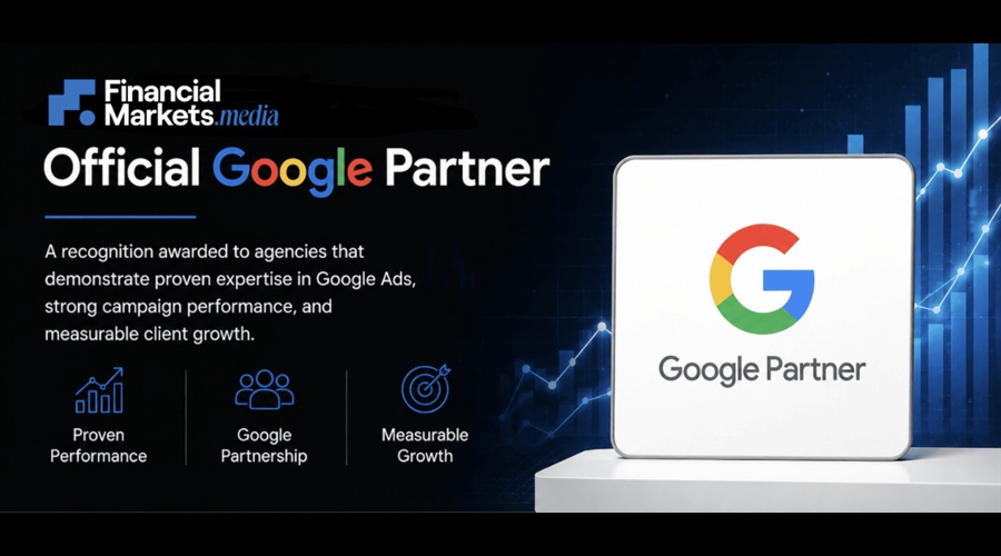 FinancialMarkets.media granted the Official Google Partner certification
