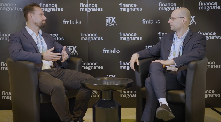 From left: Anton Golub, Founding Member, RWA Labs, and Yam Yehoshua, Chief Editor, Finance Magnates.