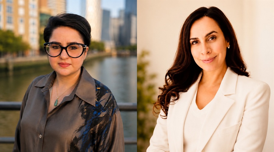 From left: Sabina Saini and Darine Obeid