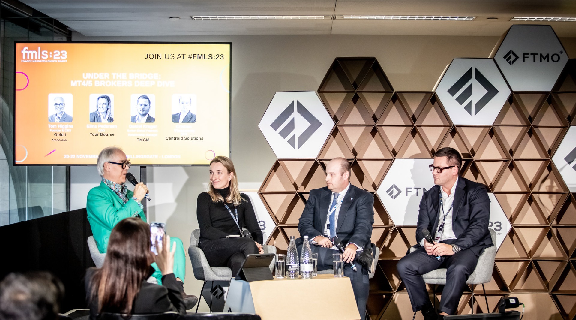 From left: Tom Higgins, Elina Pedersen, Cristian Vlasceanu and Daniel Kruger