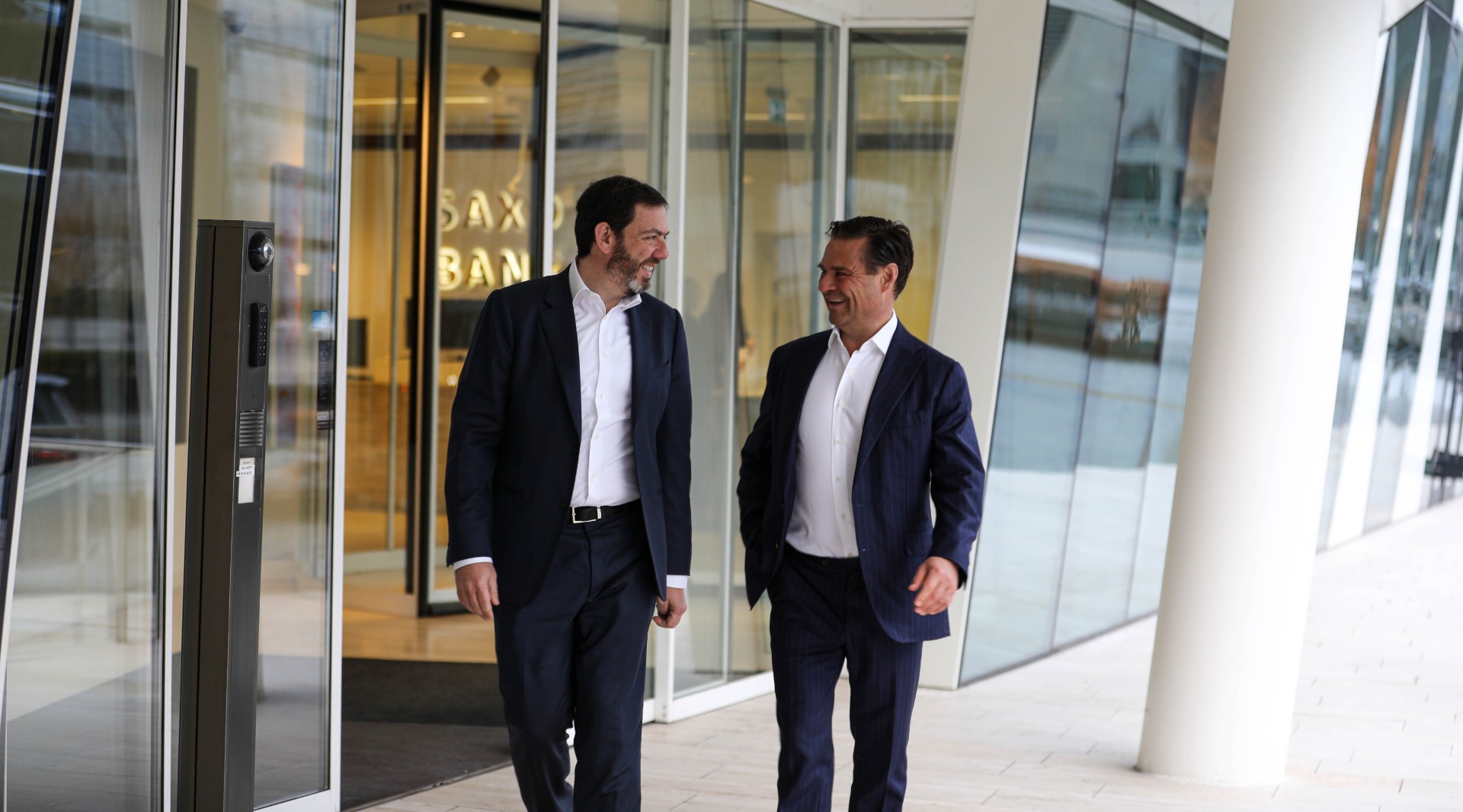 From left: the new CEO, Daniel Belfer and the stepping down CEO, Kim Fournais