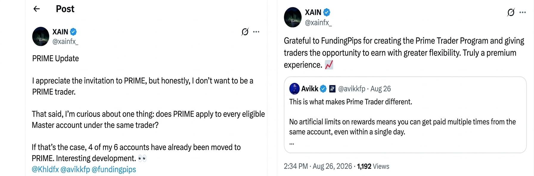 Funding Pips Prime
