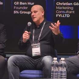 Gil Ben Hur, Founder of The5ers, speaking at FMLS