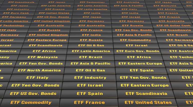 Global exchange-traded fund, investment opportunities illustrations (shutterstock)