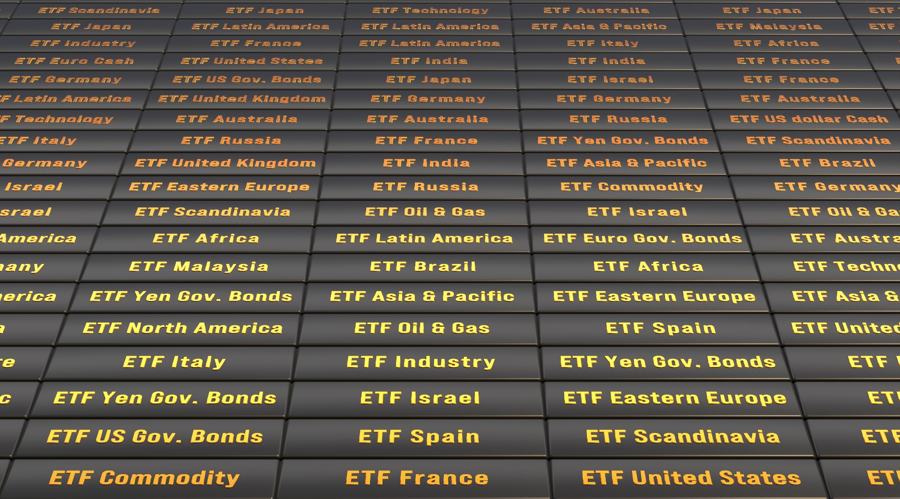 Global exchange-traded fund, investment opportunities illustrations (shutterstock)