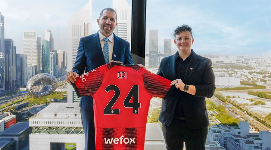 Hisham Mansour, Co-Founder and MD of CFI, and Elena Kupriyanova, Global Marketing Heat at CFI