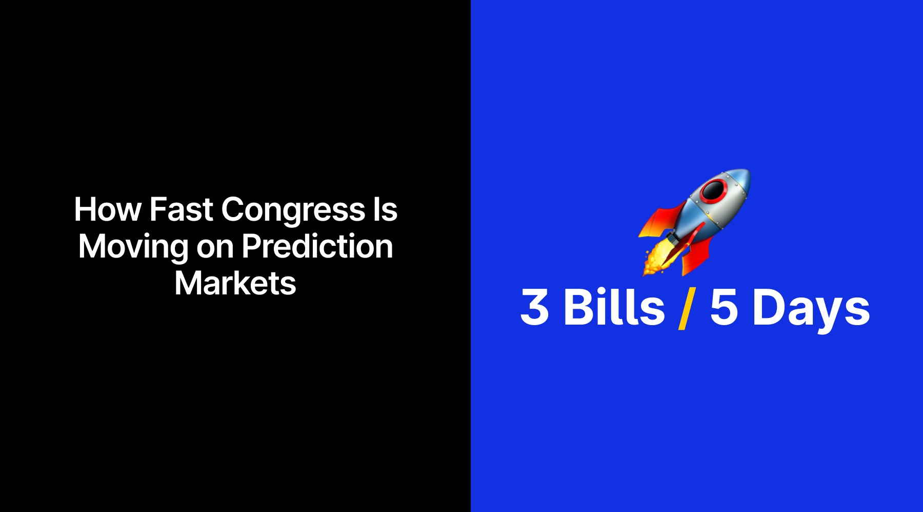 How fast Congress is moving on prediction markets