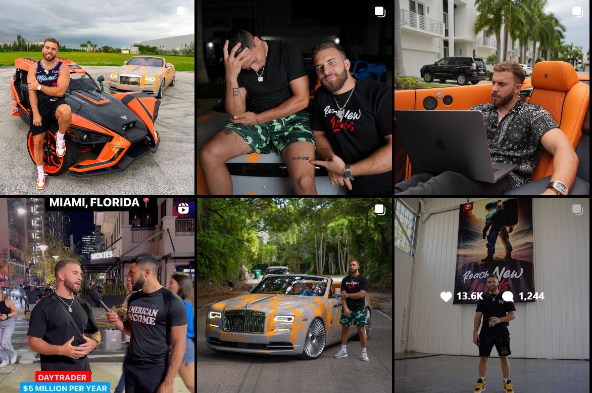 Instagram feed of Alex Gonzalez