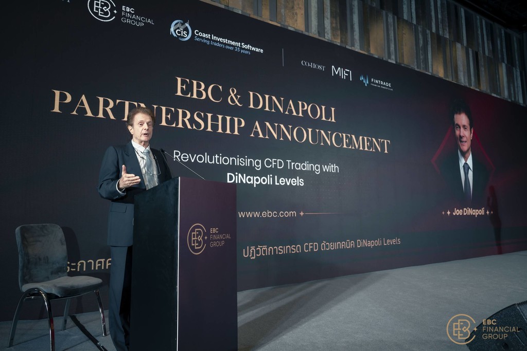 Joe DiNapoli speaking at the event in Bangkok