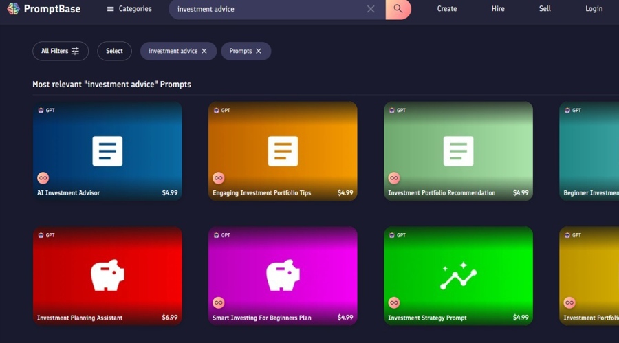 Marketplace PromptBase