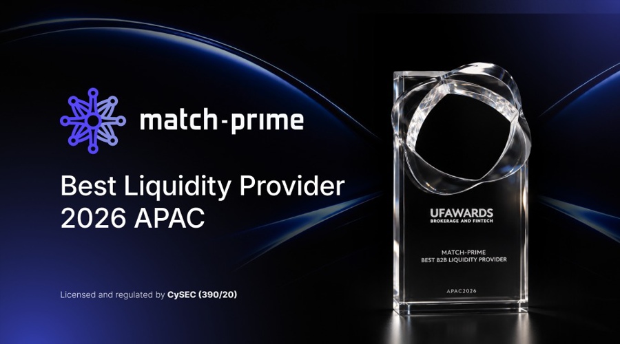Match-Prime named Best B2B Liquidity Provider APAC 2026