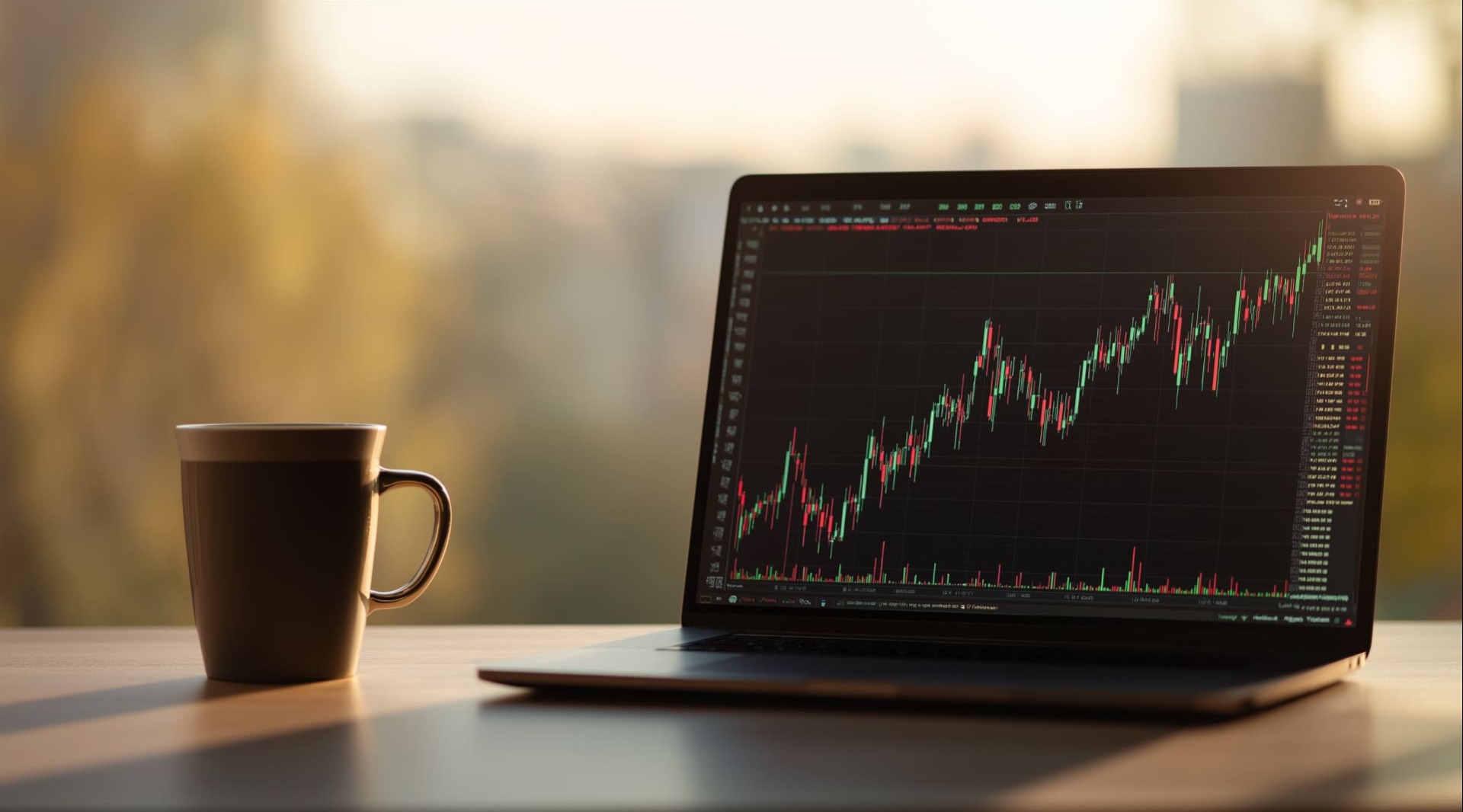 Operador revisando anuncios de bancos centrales y movimiento de mercados