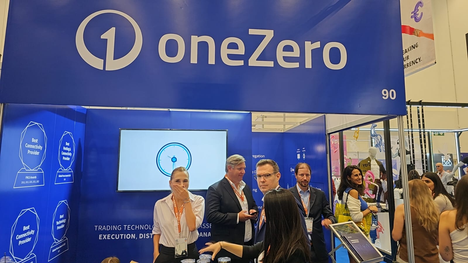 OneZero booth at iFX EXPO International 2023