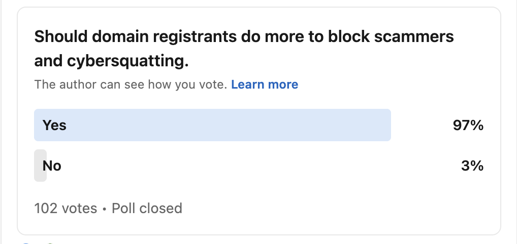 Pepperstone poll on typosquatting issue