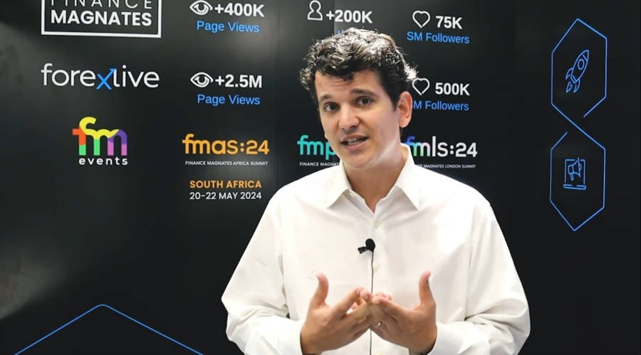 Pere Monguió Montells, FXStreet’s Co-CEO, talking to Finance Magnates at iFX EXPO International 2024