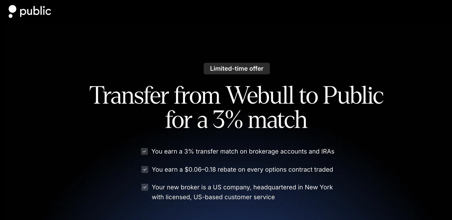 Public website screenshot