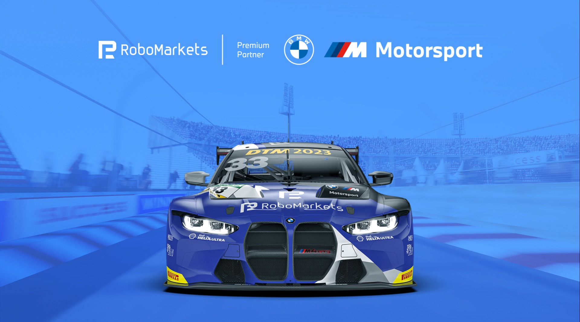 RoboMarkets and BMW M Motorsport Partnership for the DTM 2023 Season