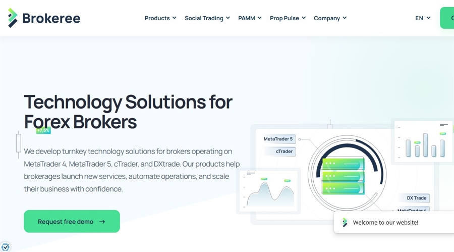 Screenshot from Brokeree Solutions website