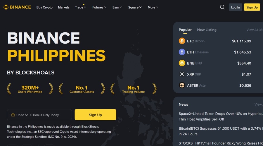 Binance Re-Enters Philippines as Regulator Clears BlockShoals Sandbox