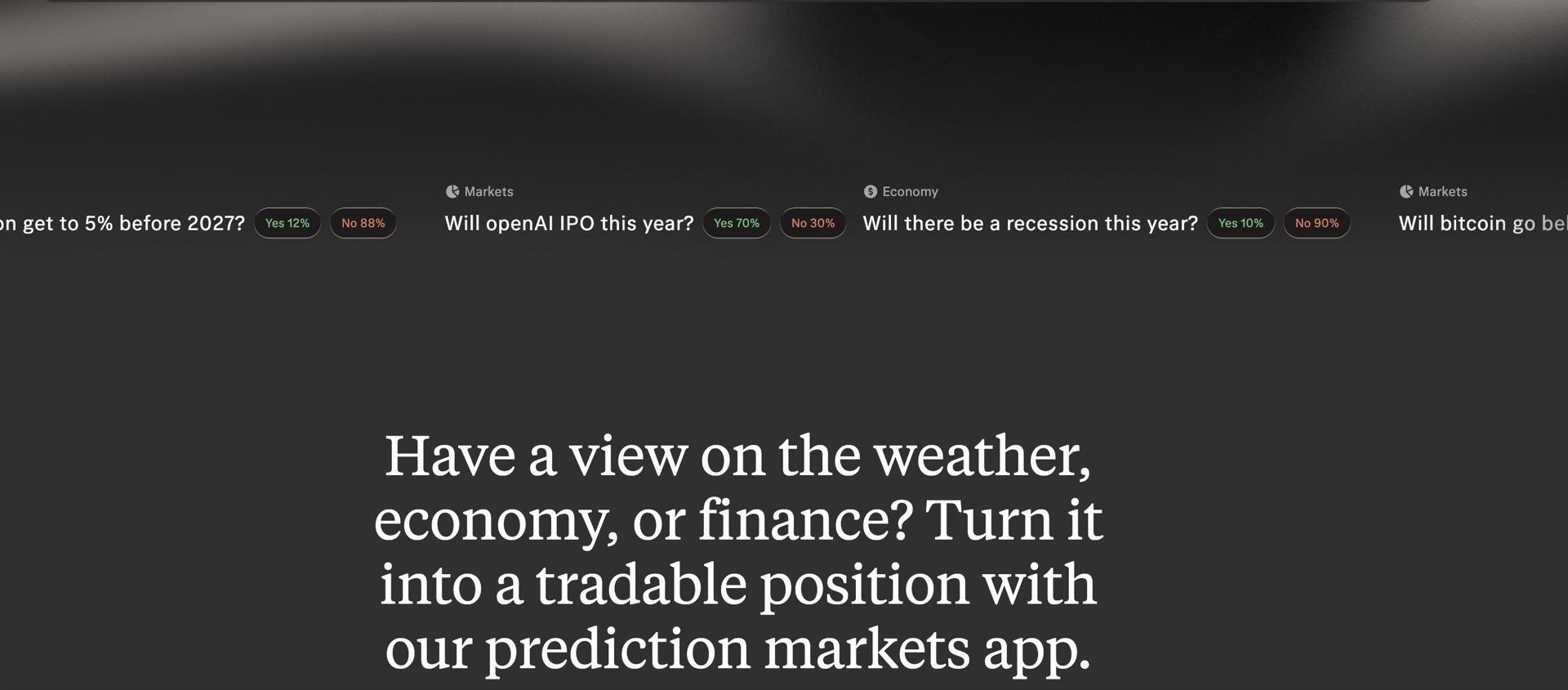 Screenshot of Wealthsimple promo page