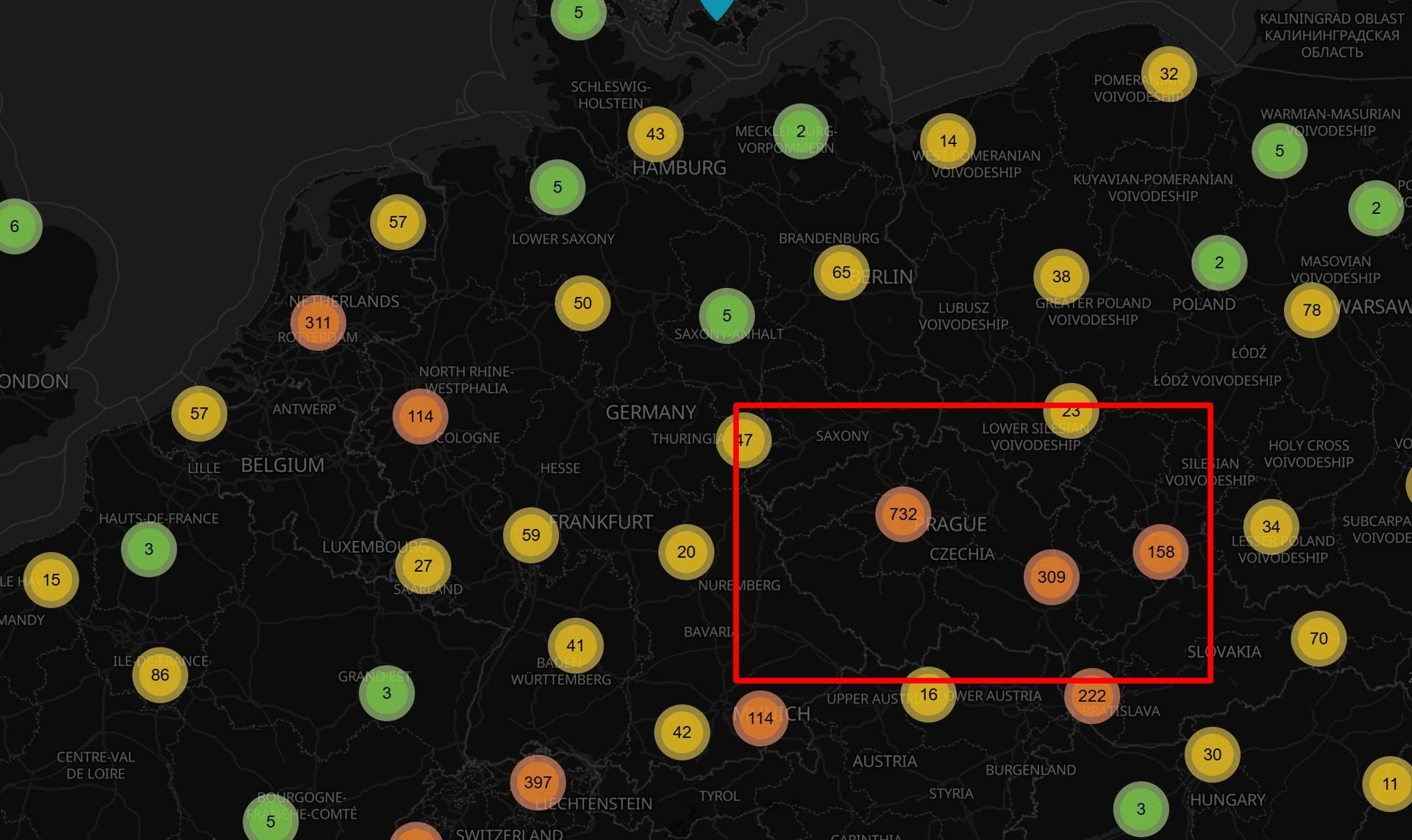 Mapa de comercios que aceptan Bitcoin en Praga y República Checa