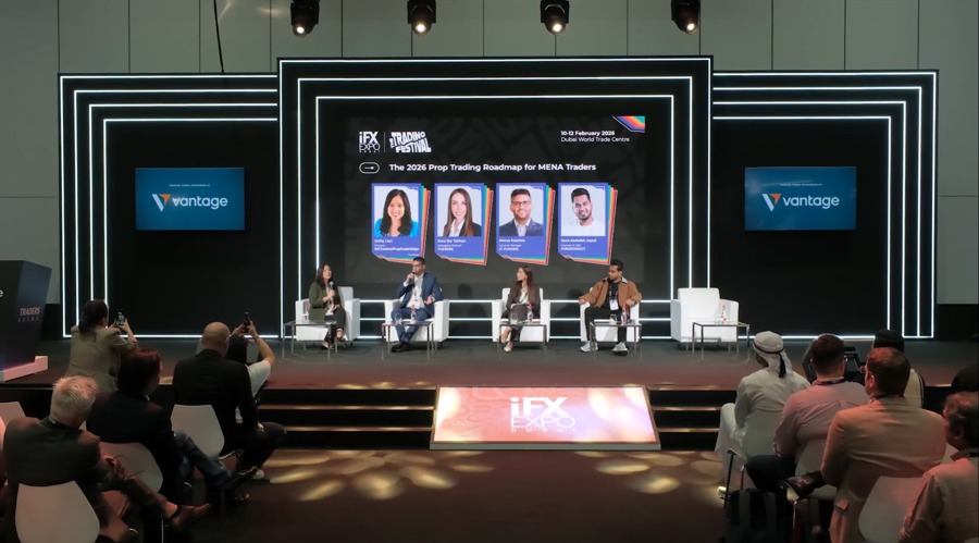 The 2026 Prop Trading Roadmap for MENA Traders panel during iFX Expo Dubai
