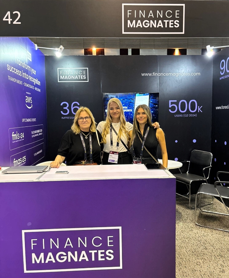 The Finance Magnates team at booth #42