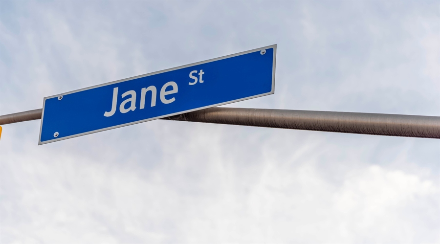 The Jane street street name sign (Shutterstock)